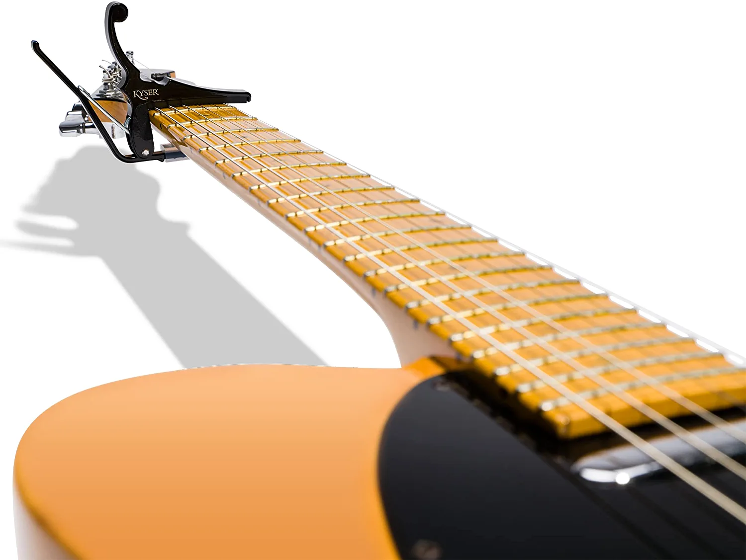 Kyser Quick-Change Capo for electric guitars, Black, KGEB
